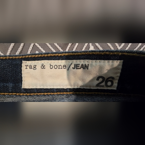 Rag & Bone The Dre Lowrise Slim Jeans Size 26 - Picture 6 of 9